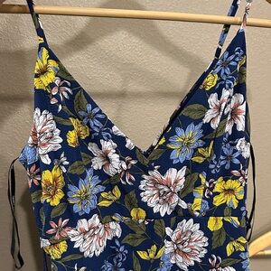 Forever 21 Floral Maxi Dress - Blue, Yellow, White